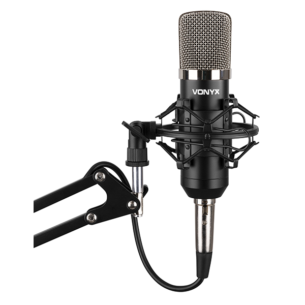 Vonyx - CMS400 STUDIO SET CONDENSER MICROPHONE WITH STAND AND POP