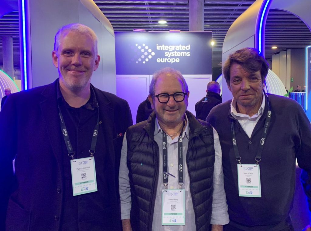 Patrick Almomd, Peter Berry StageOne and Mike Bufton Studiomaster at ISE